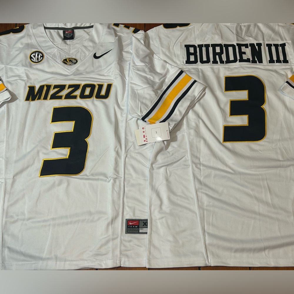Nike MISSOURI TIGERS LUTHER BURDEN Men's JERSEY Sz M,L,XL,2XL New w tags BEARS